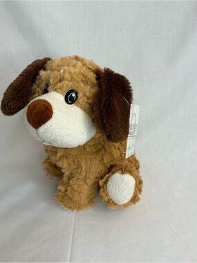 2133 - Plush  Brown & Cream Dog Toy - Soft Cuddly Pup for Playtime